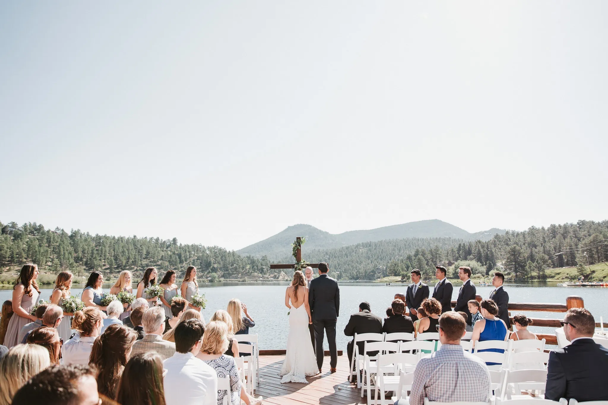 Evergreen Lake House wedding ceremony