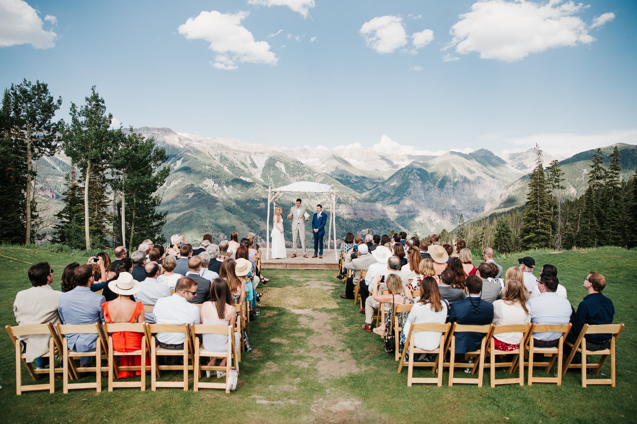 San Sophia Overlook wedding in the mountains of Telluride, Colorado jewish wedding ceremony