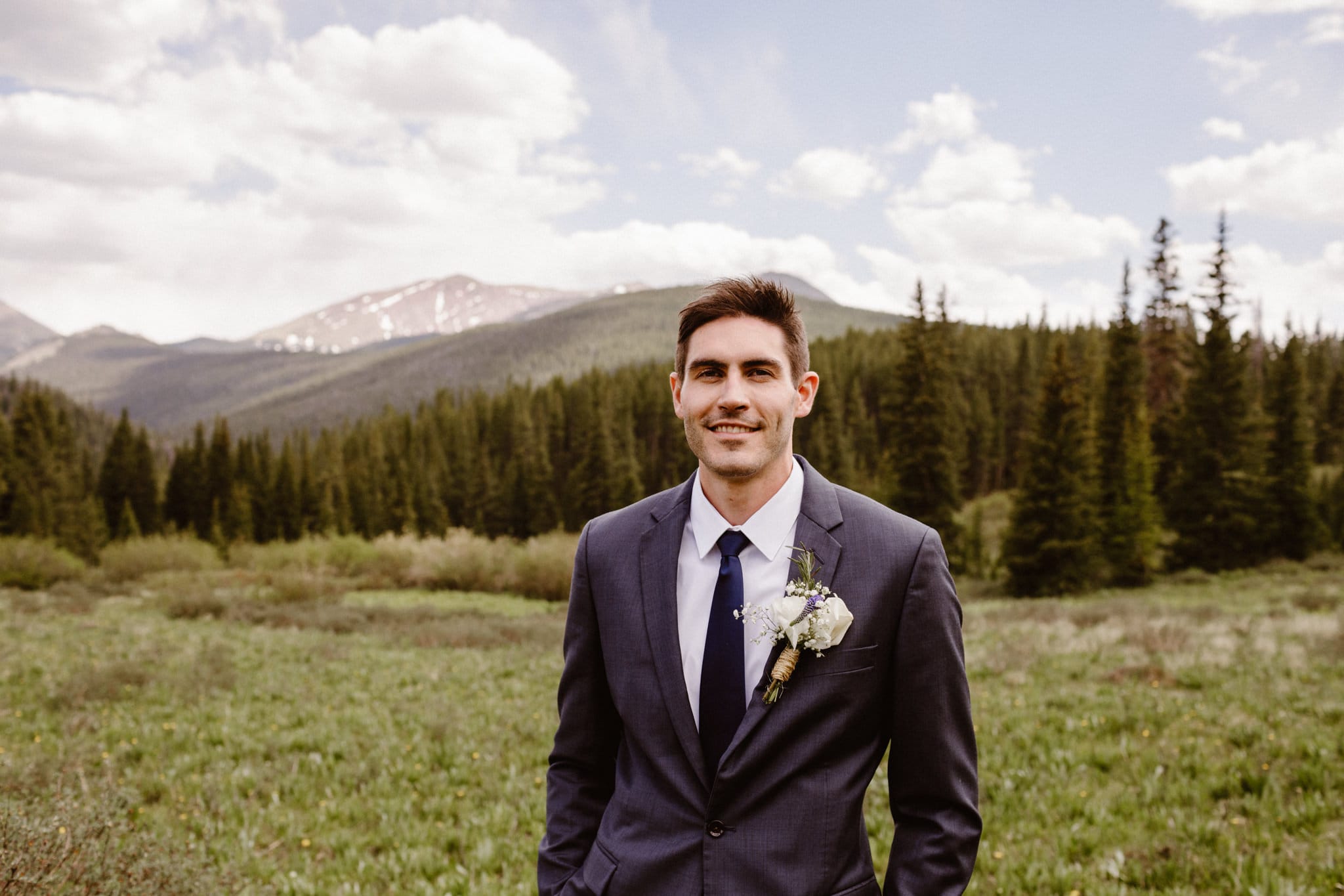 Bride and groom portraits at Boreas Pass, Breckenridge wedding photographer, Colorado elopement photographer