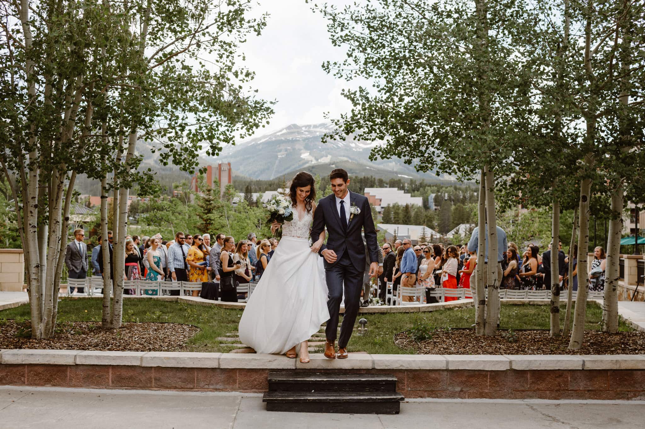 Main Street Station wedding ceremony, Breckenridge Colorado ski resort wedding photographer