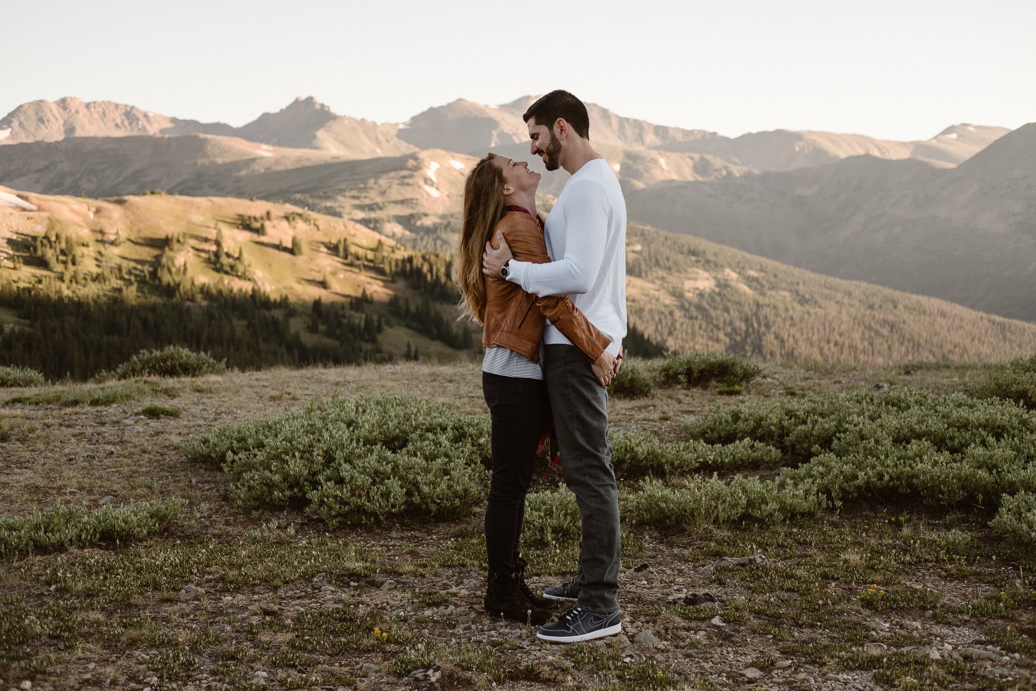 Colorado adventure engagement photography, Loveland Pass engagement, Summit County wedding photographer