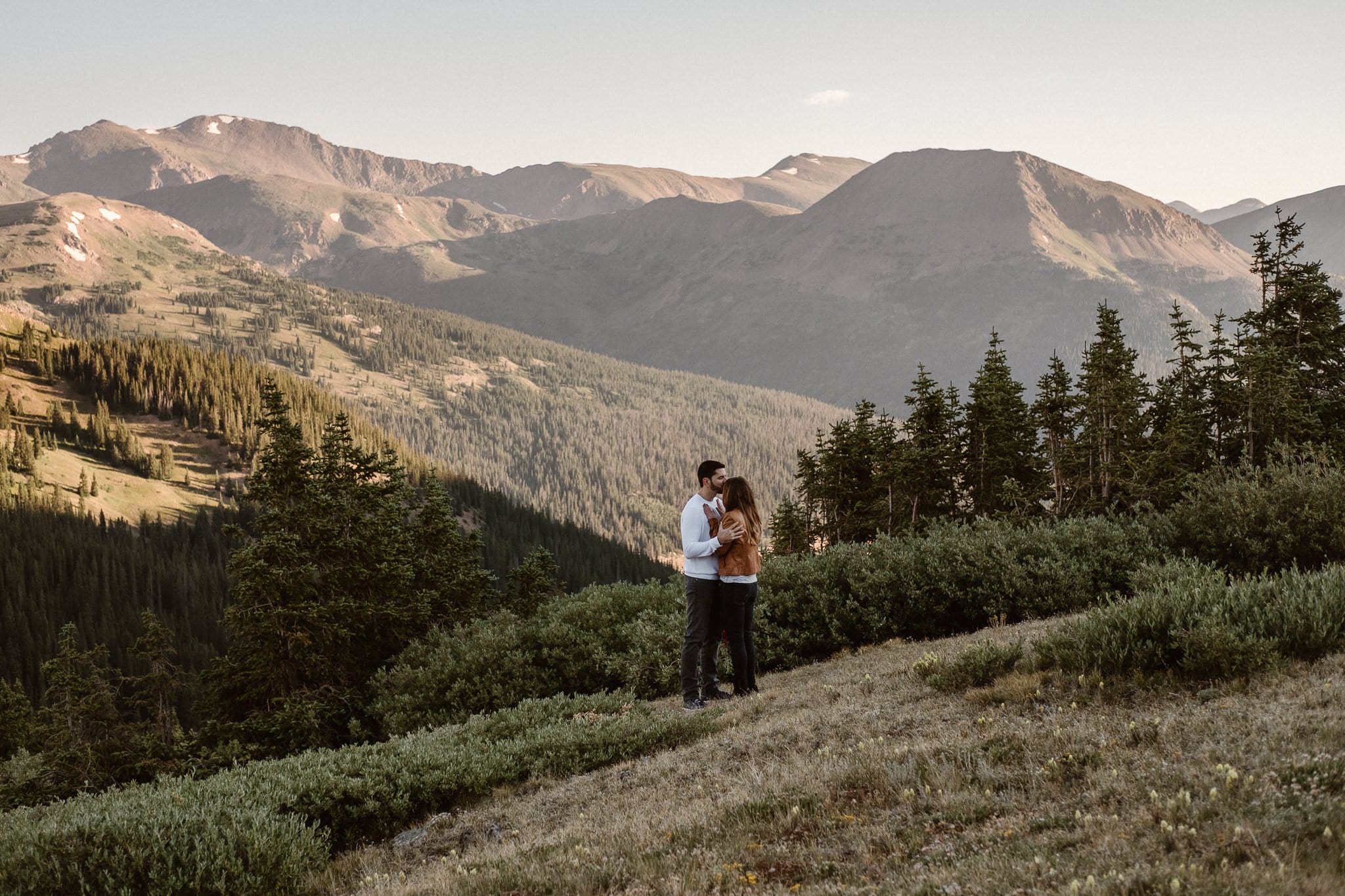 Colorado adventure engagement photography, Loveland Pass engagement session, Summit County wedding photographer