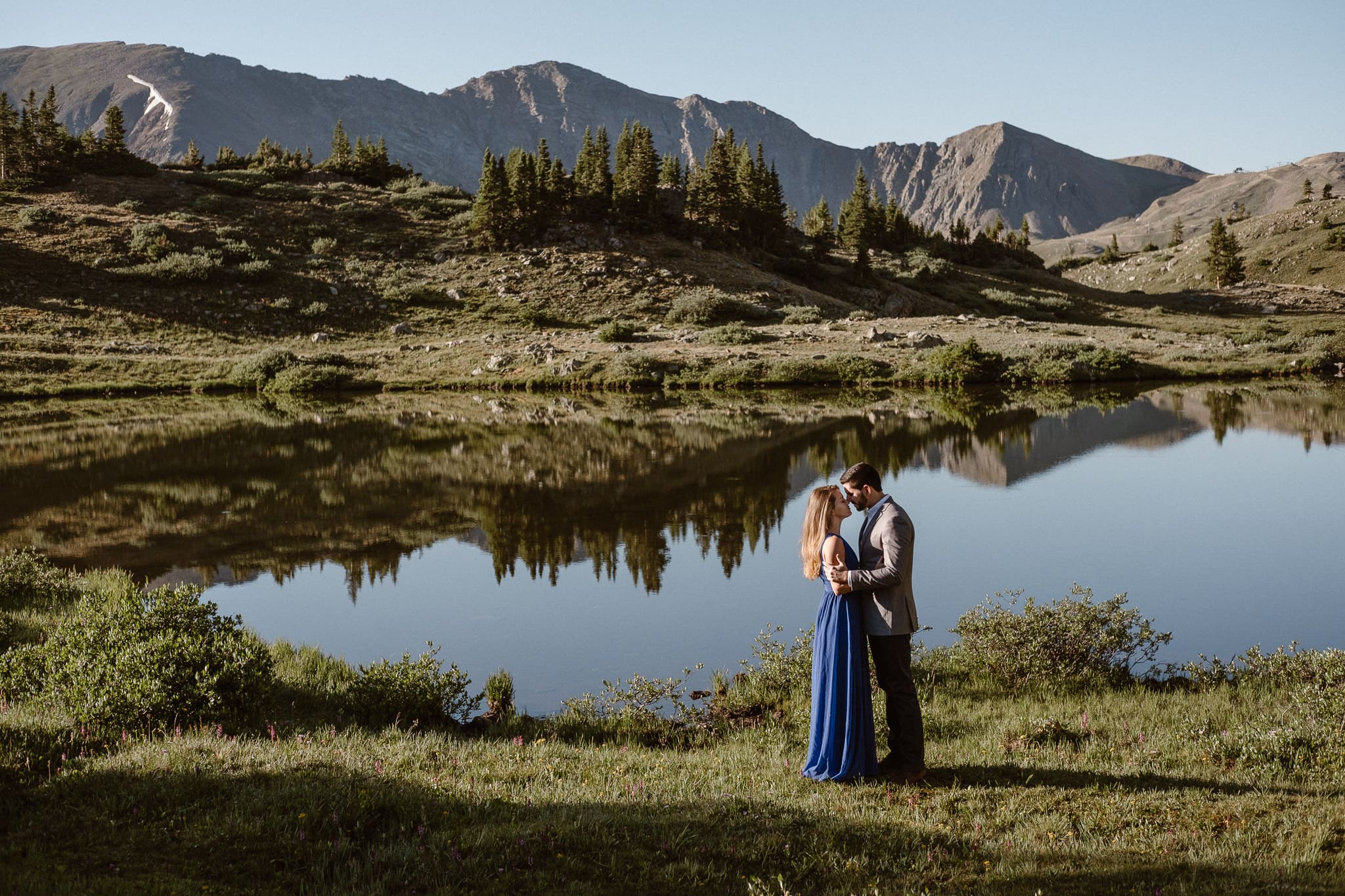 Colorado adventure engagement photography, Loveland Pass mountain elopement, Summit County wedding photographer