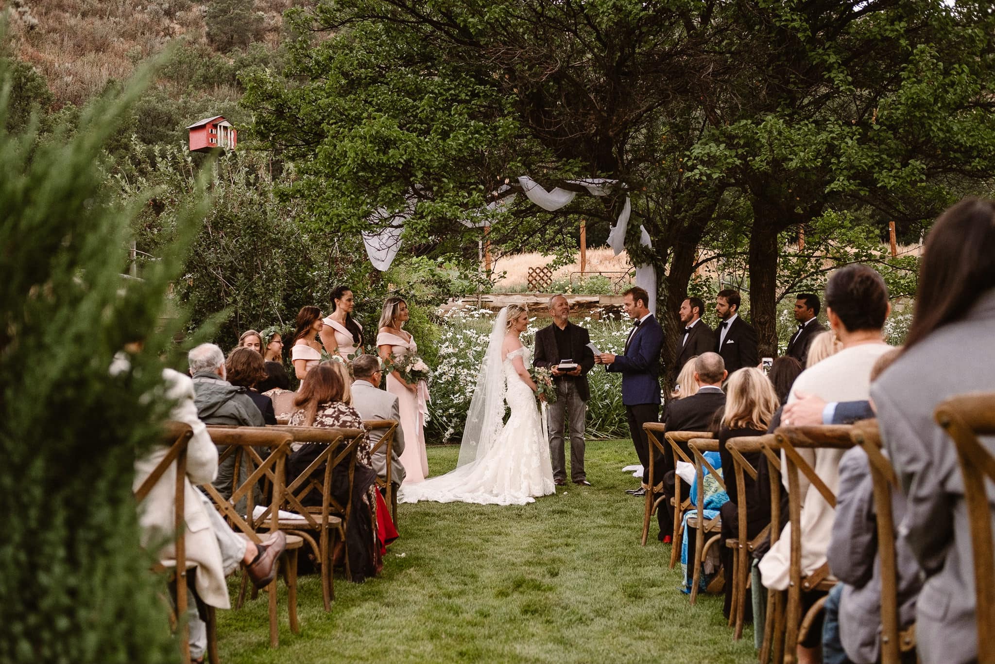 Aspen ranch wedding, Colorado mountain wedding photographer, private ranch wedding ceremony