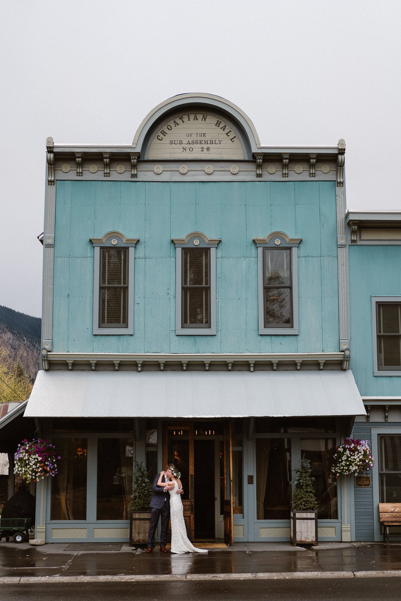 Crested Butte Wedding Photographer, Scarp Ridge Lodge intimate elopement, bride and groom first look at luxury mountain lodge in Colorado
