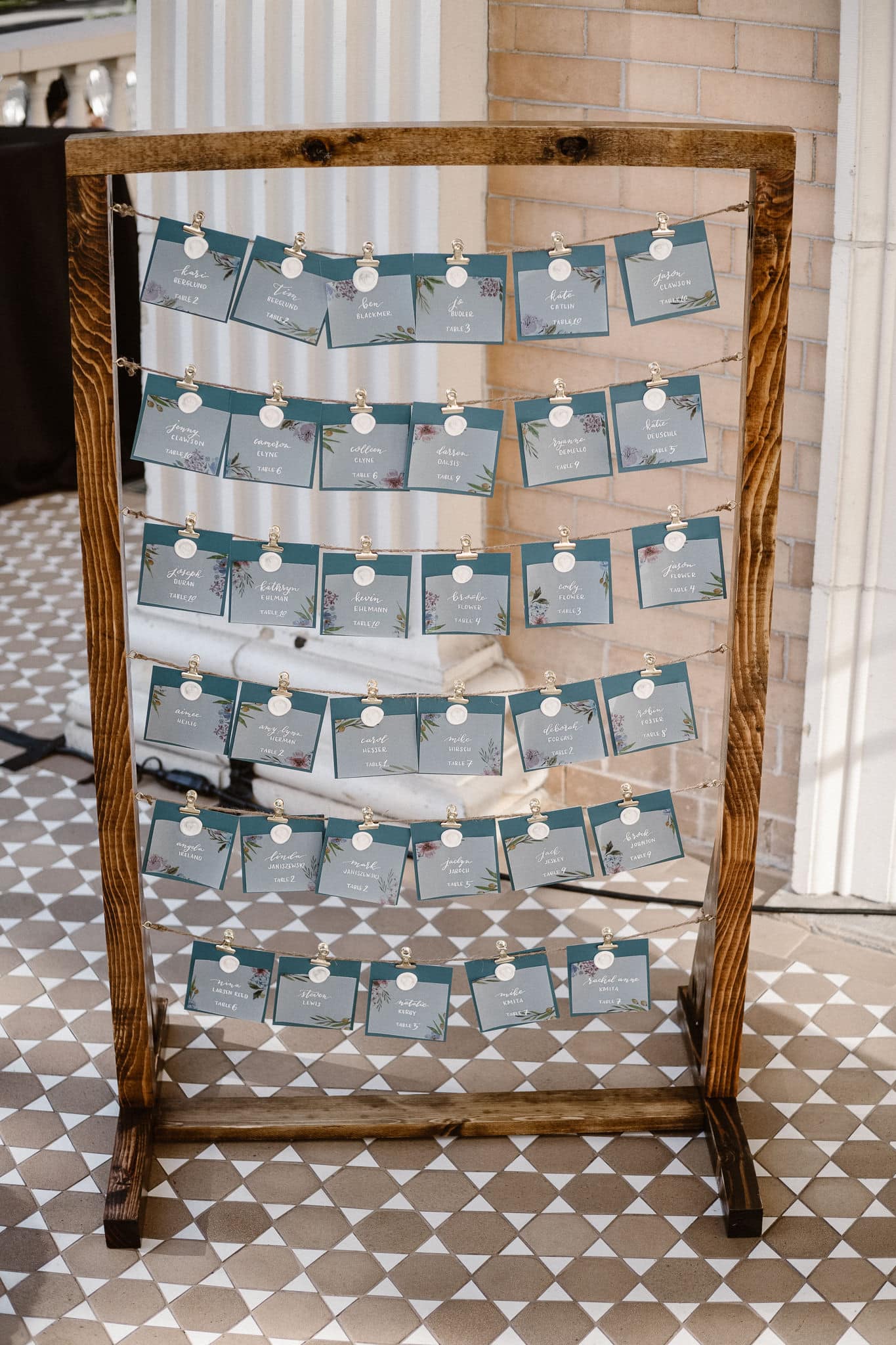 Grant Humphreys Mansion Wedding Photographer, Denver wedding photographer, Colorado wedding photographer, watercolor wedding place cards