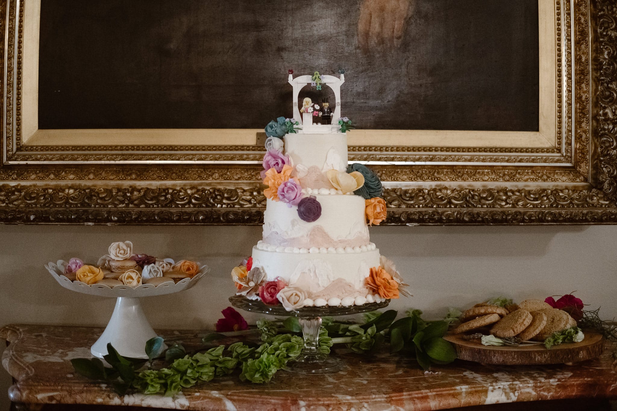 Grant Humphreys Mansion Wedding Photographer, Denver wedding photographer, Colorado wedding photographer, wedding cake with lego figures