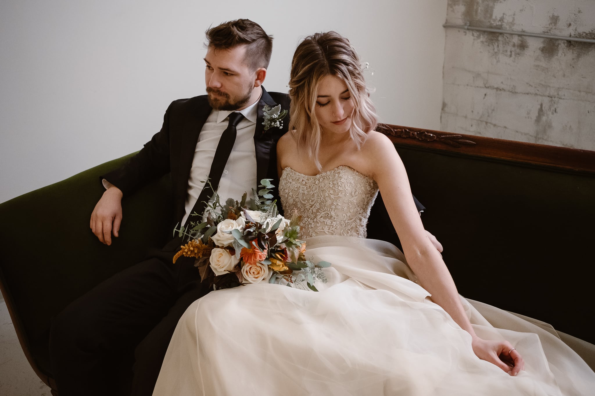 St Vrain Wedding Photographer | Longmont Wedding Photographer | Colorado Winter Wedding Photographer, Colorado industrial chic wedding, bride and groom portraits