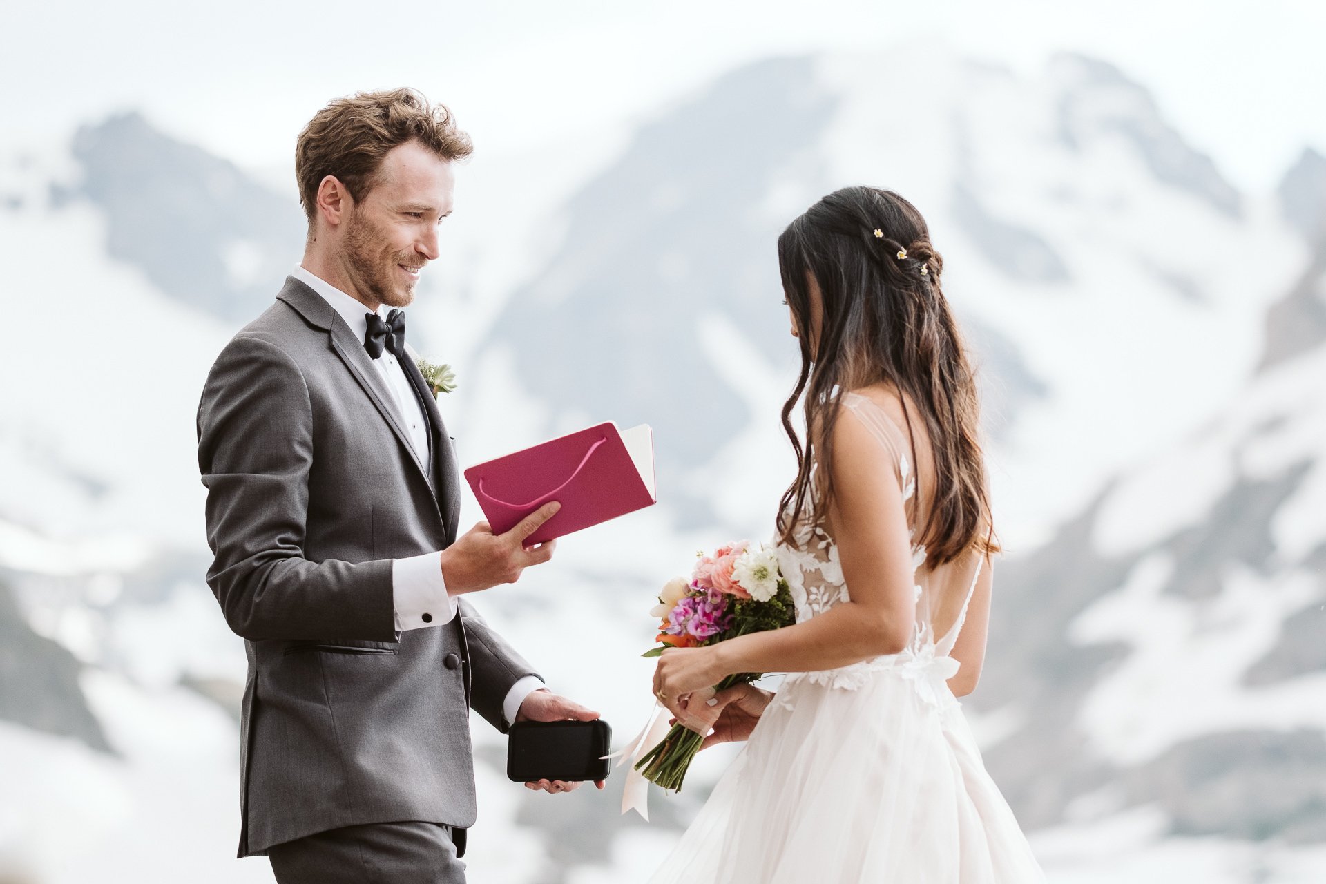 Indian Peaks Wilderness elopement, Colorado adventure elopement photographer, mountain elopement ceremony at alpine lake