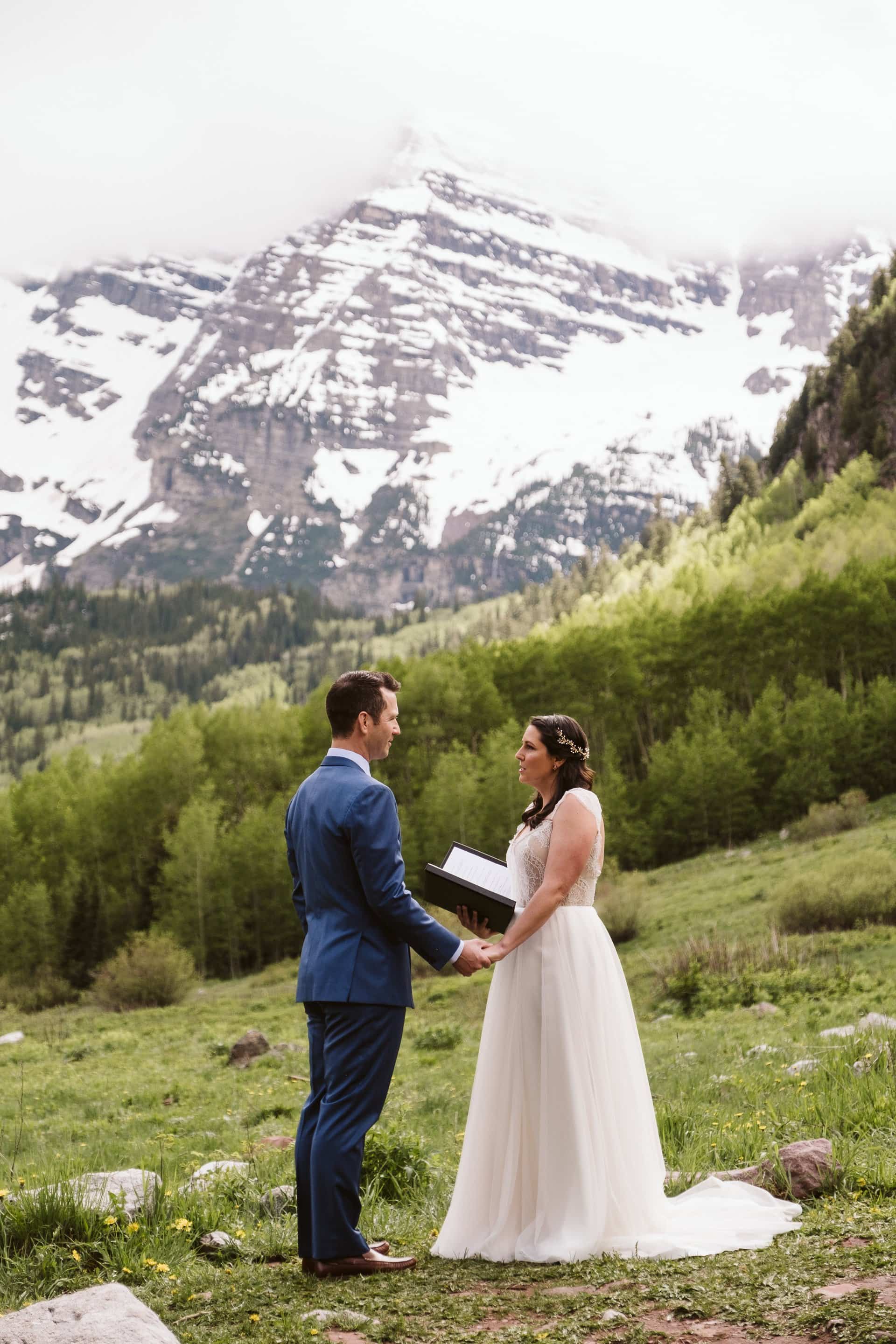 Colorado elopement at Maroon Bells in Aspen