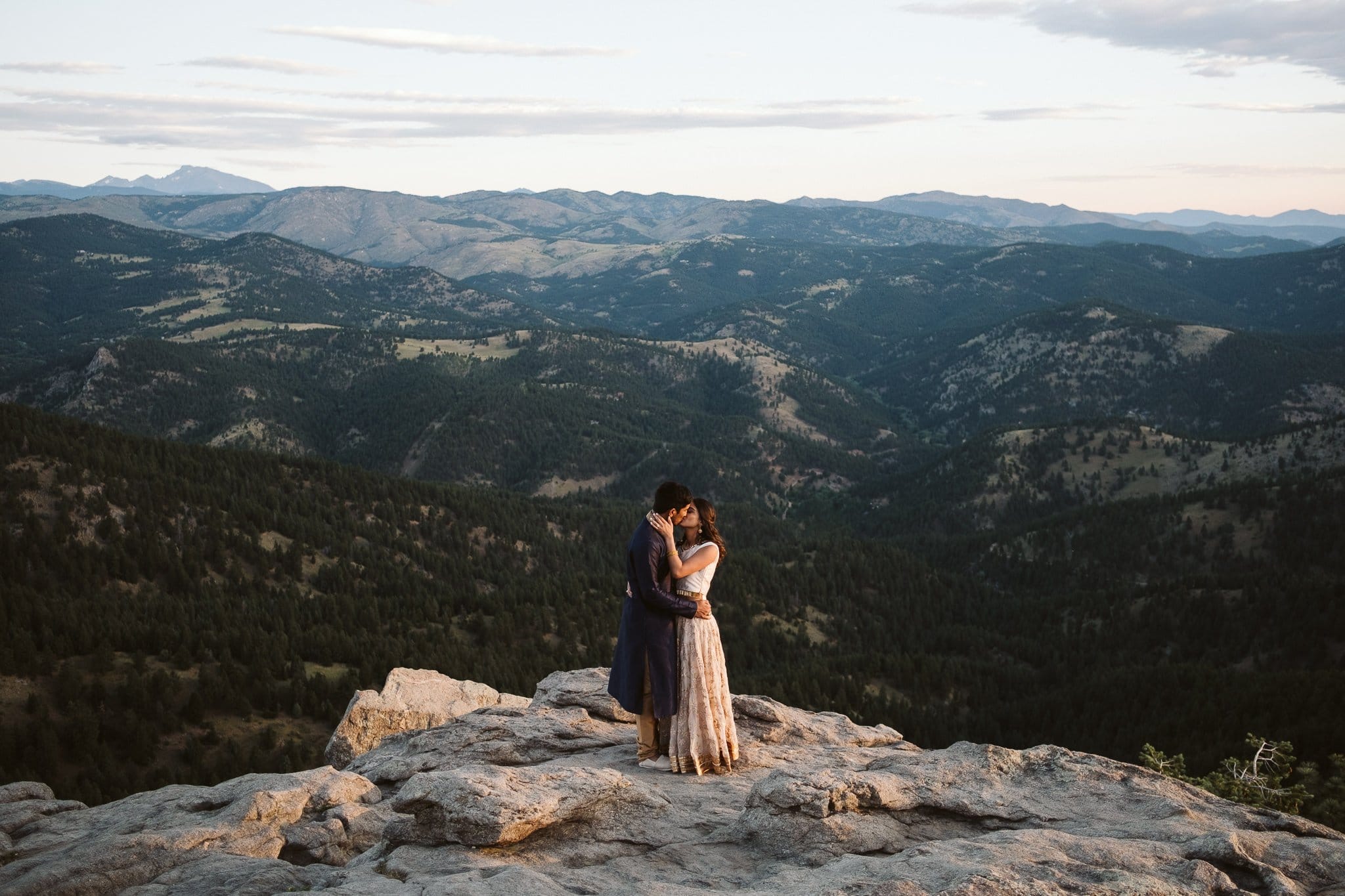 Lost Gulch Overlook elopement in Boulder