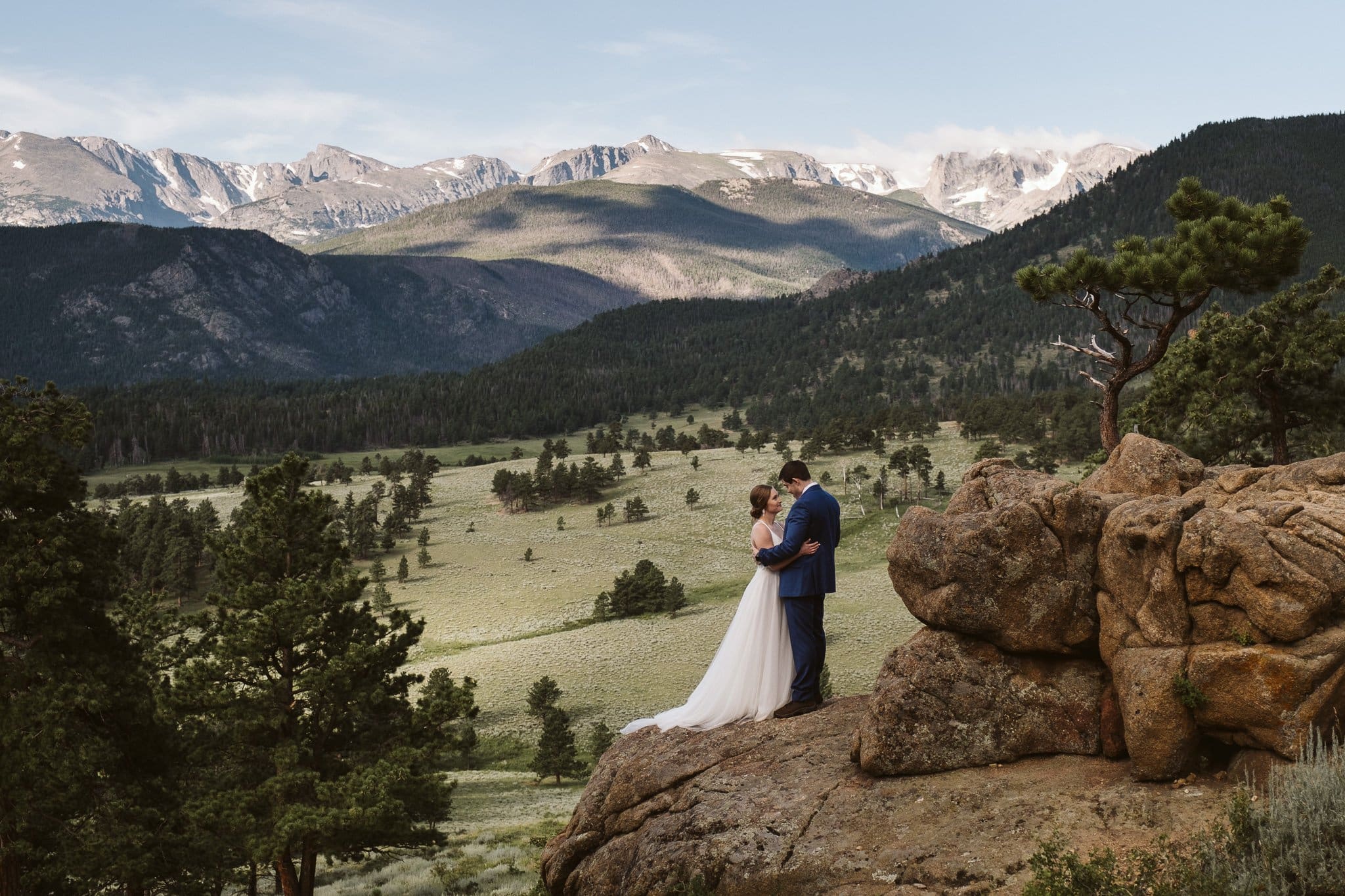 Adventure elopement in Rocky Mountain National Park, Colorado wedding photographer