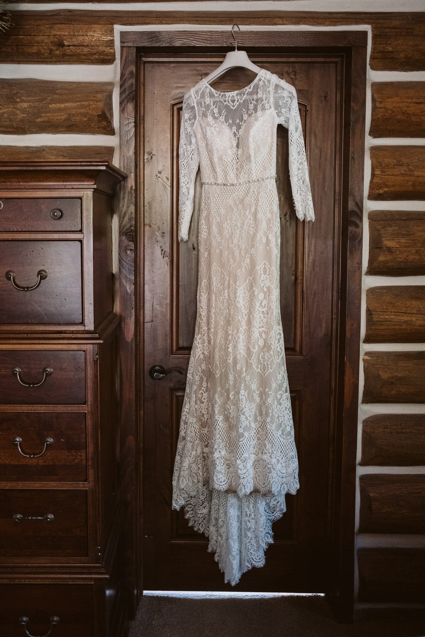 Ortiva wedding dress from White One by Pronovias, long sleeve elegant wedding dress