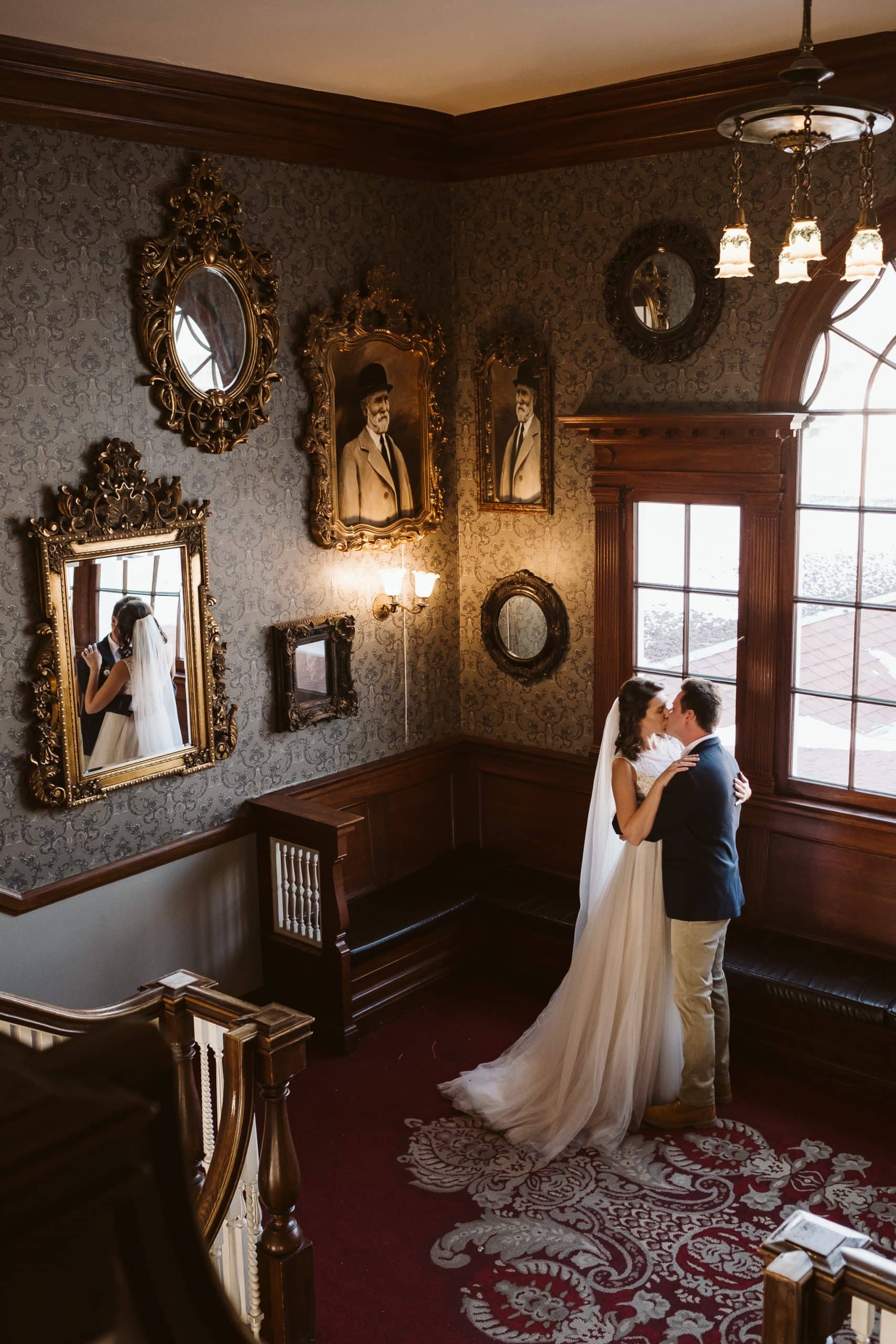 First Look at the Stanley Hotel wedding in Estes Park.