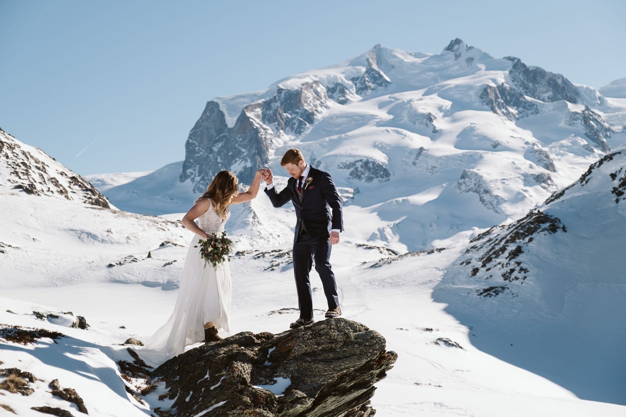 Destination elopement in Zermatt, Switzerland