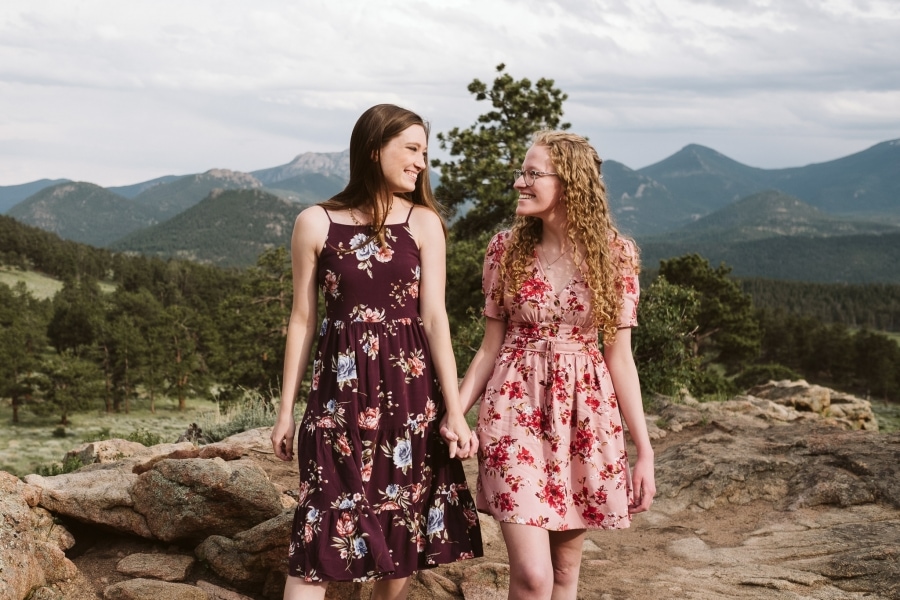 LGBTQ engagement session in Rocky Mountain National Park