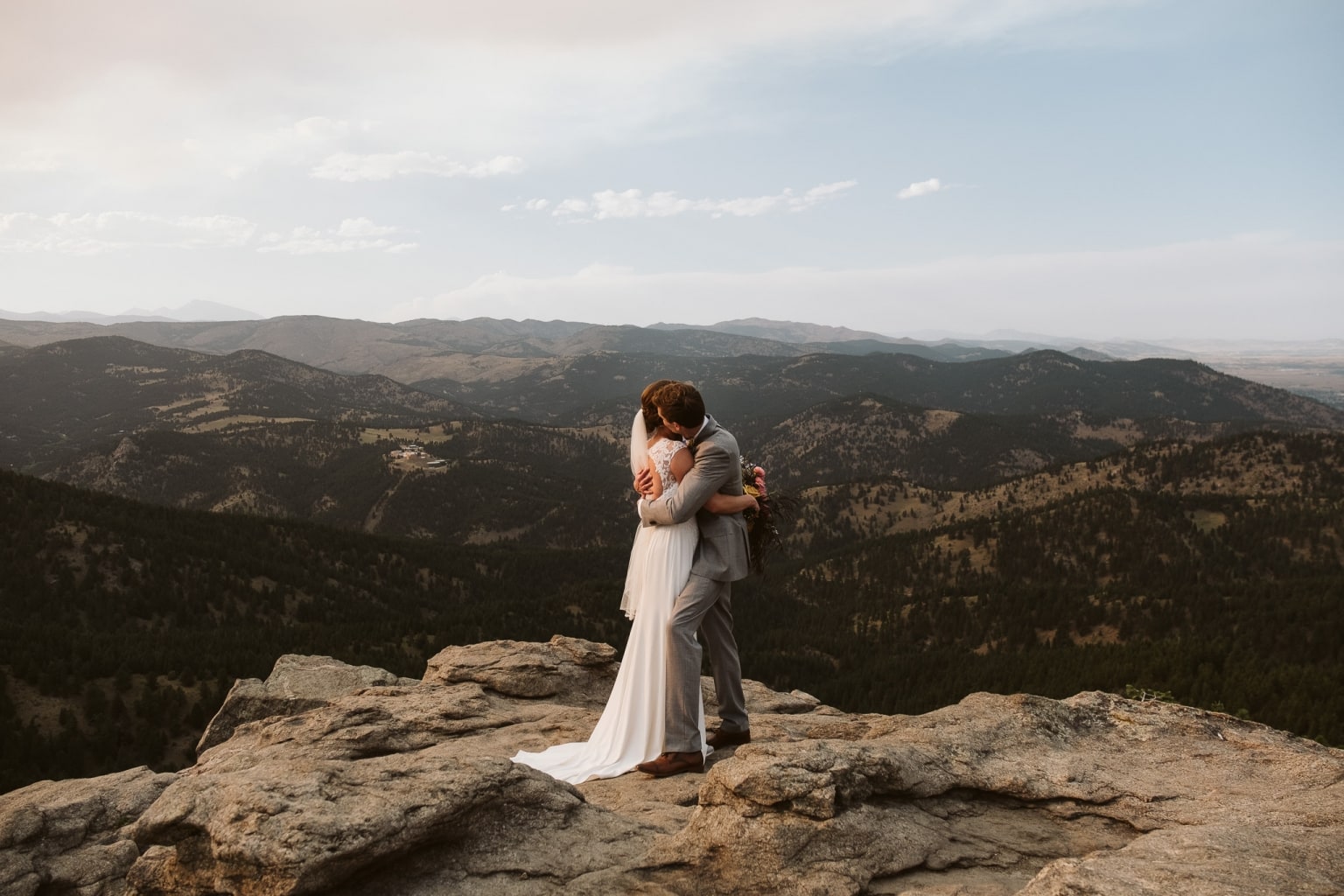 Flagstaff House elopement in Boulder, Colorado.