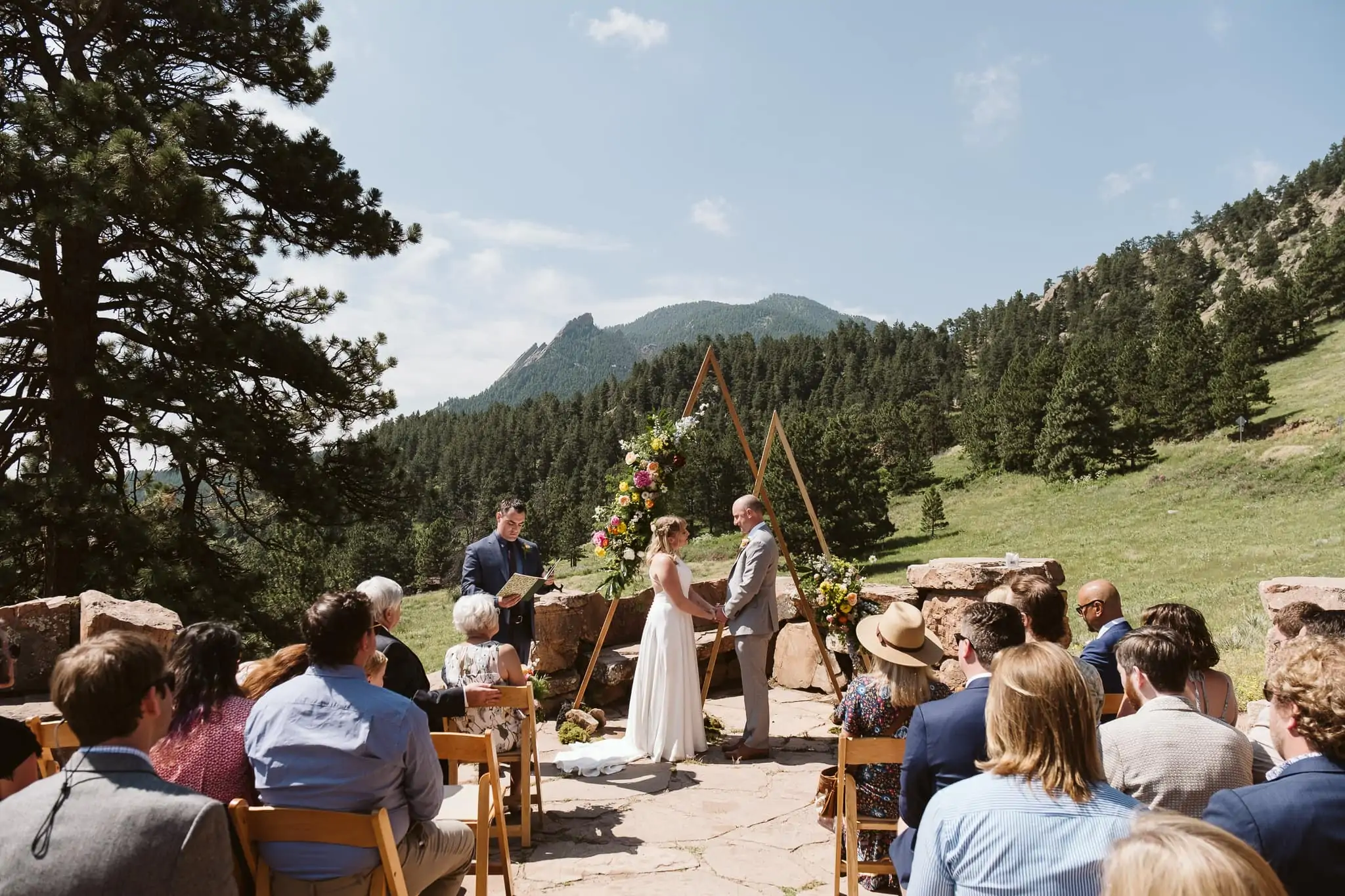 Halfway House wedding ceremony in Boulder
