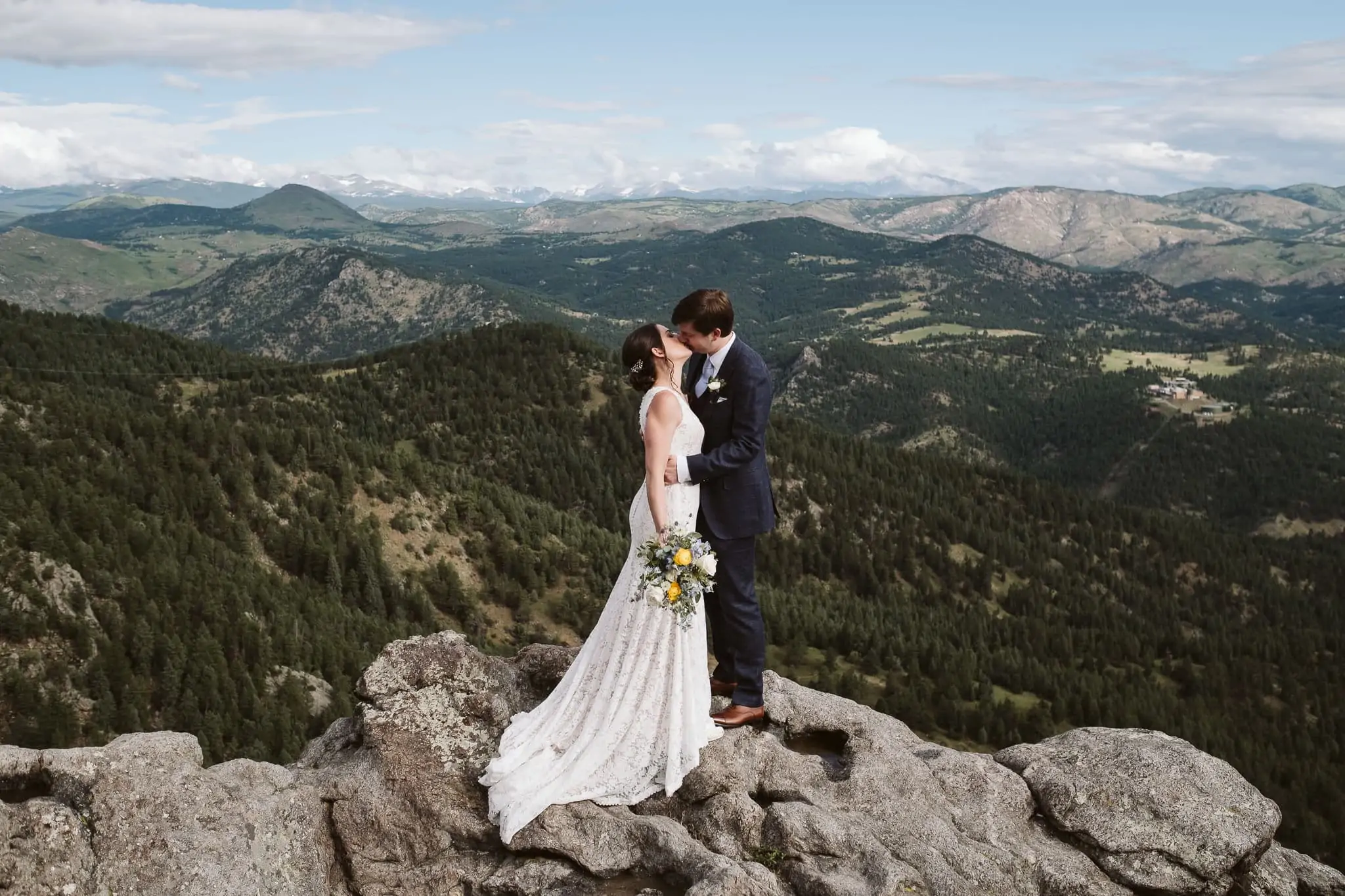 Lost Gulch Overlook elopement in Boulder, Colorado