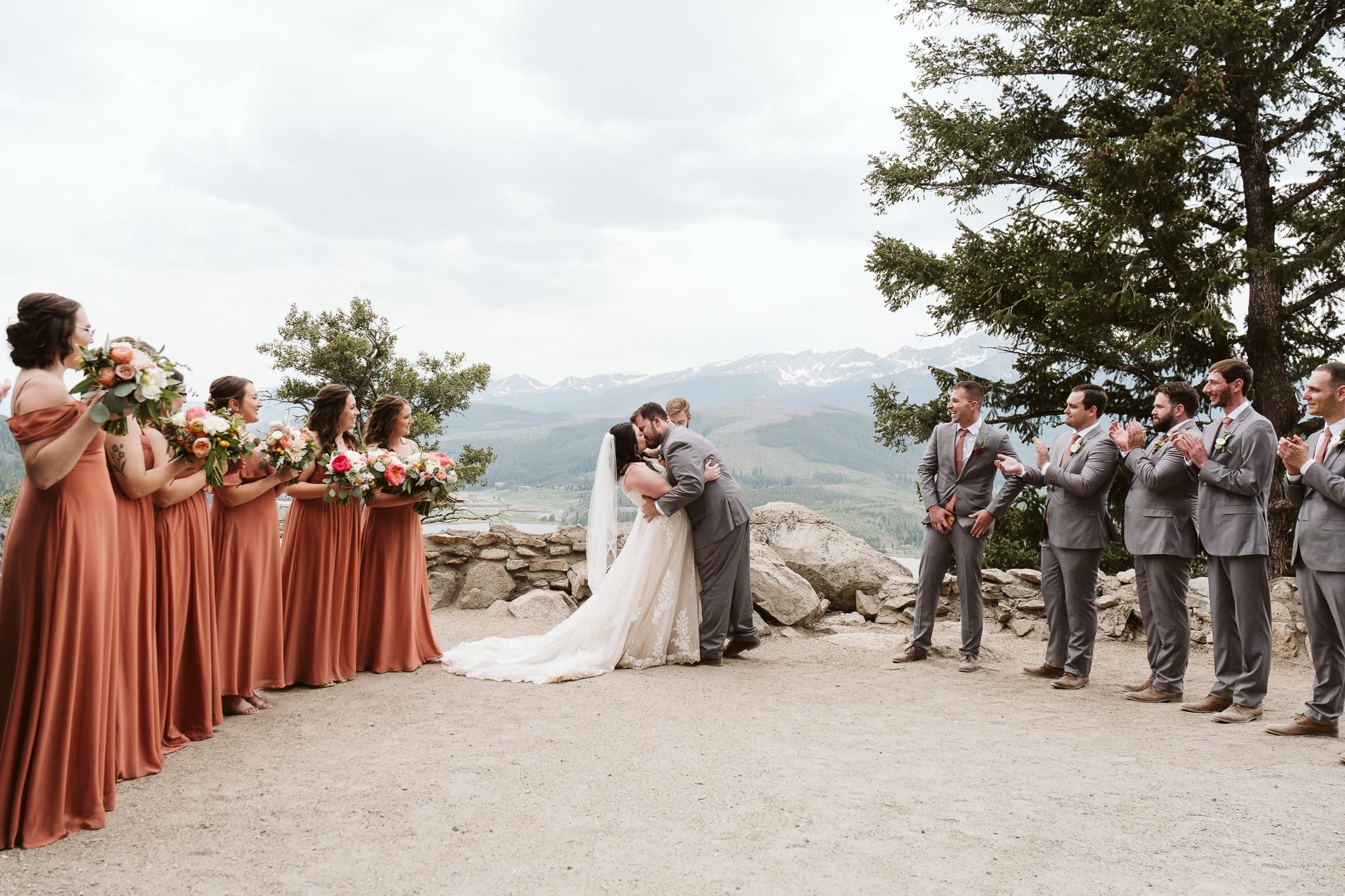 Intimate wedding at Sapphire Point Overlook