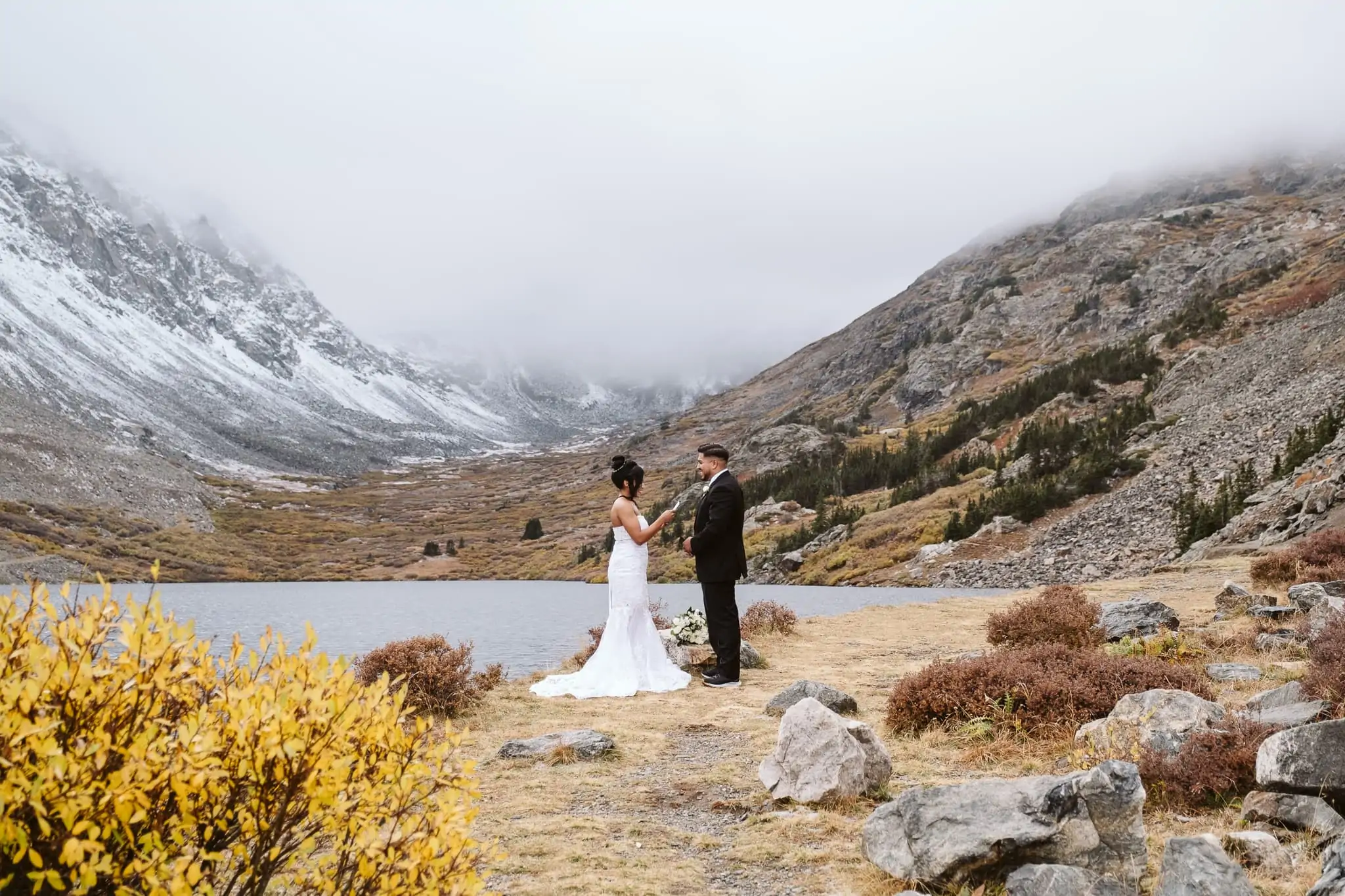 Breckenridge alpine lake elopement