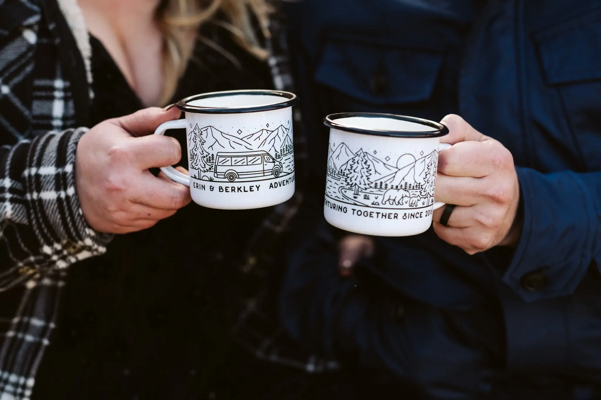 Custom elopement mugs