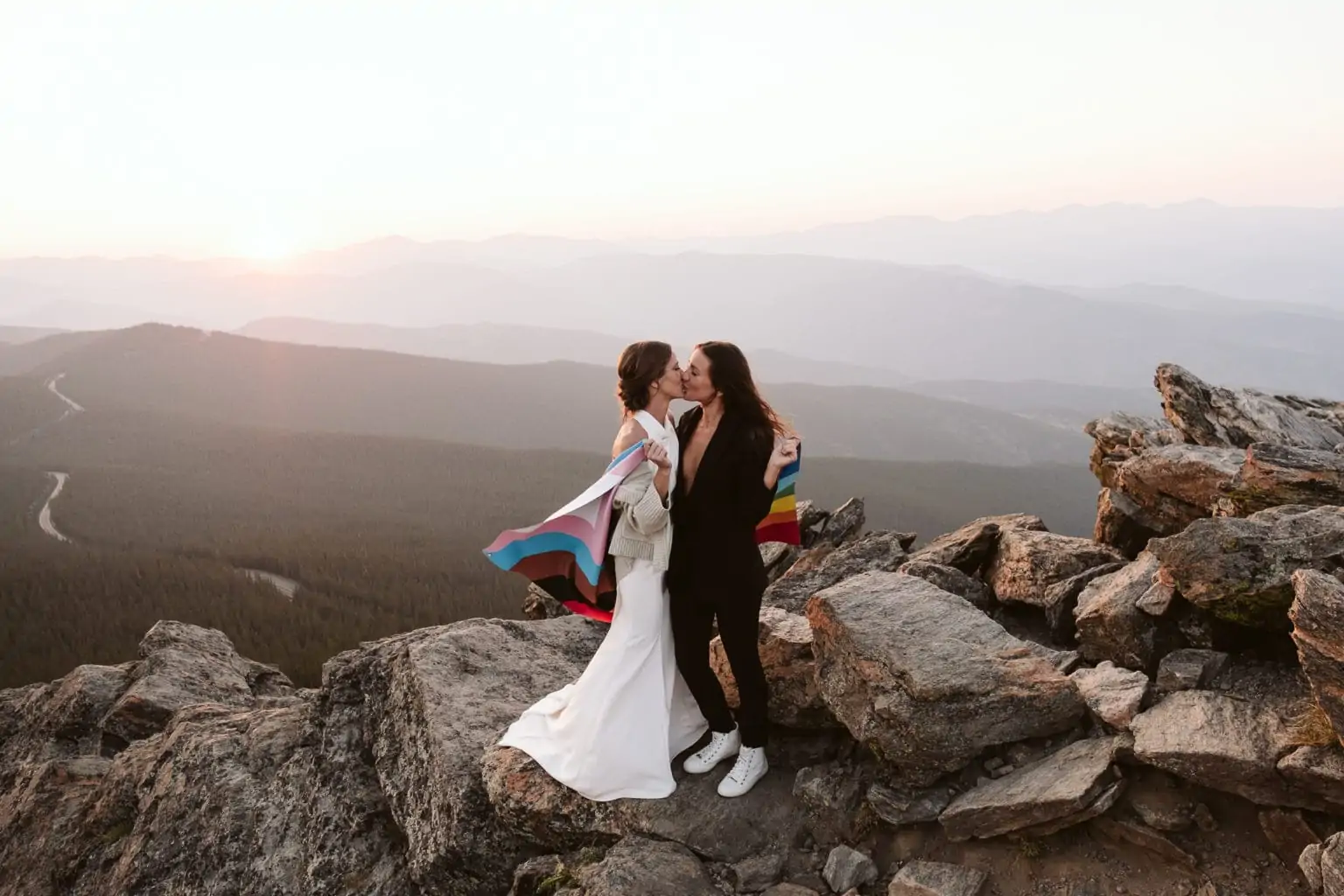 LGBTQ+ hiking elopement in Colorado