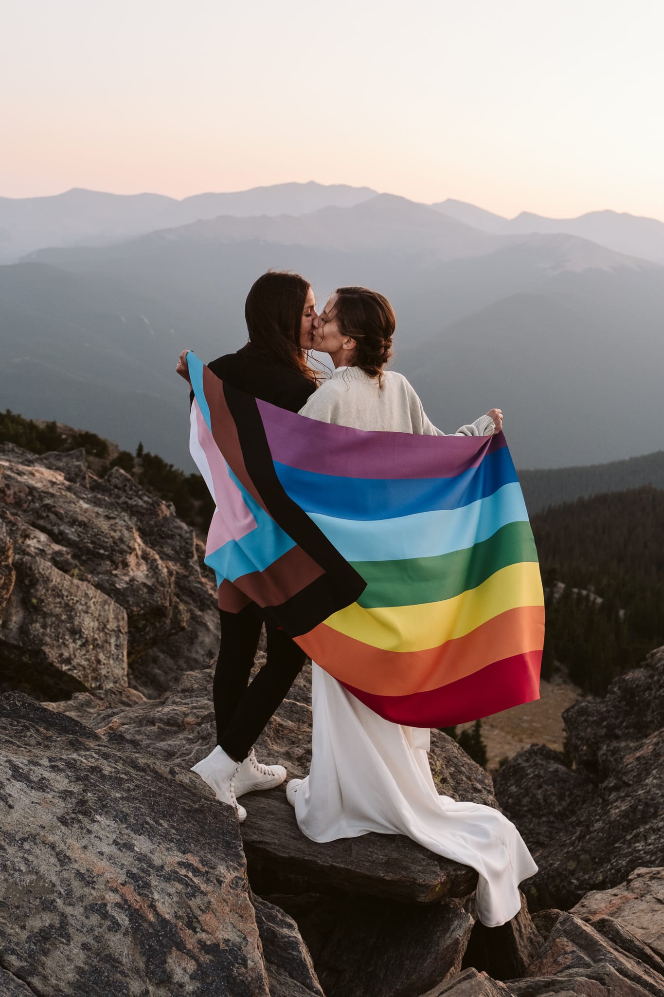 LGBTQ+ elopement in the Colorado mountains