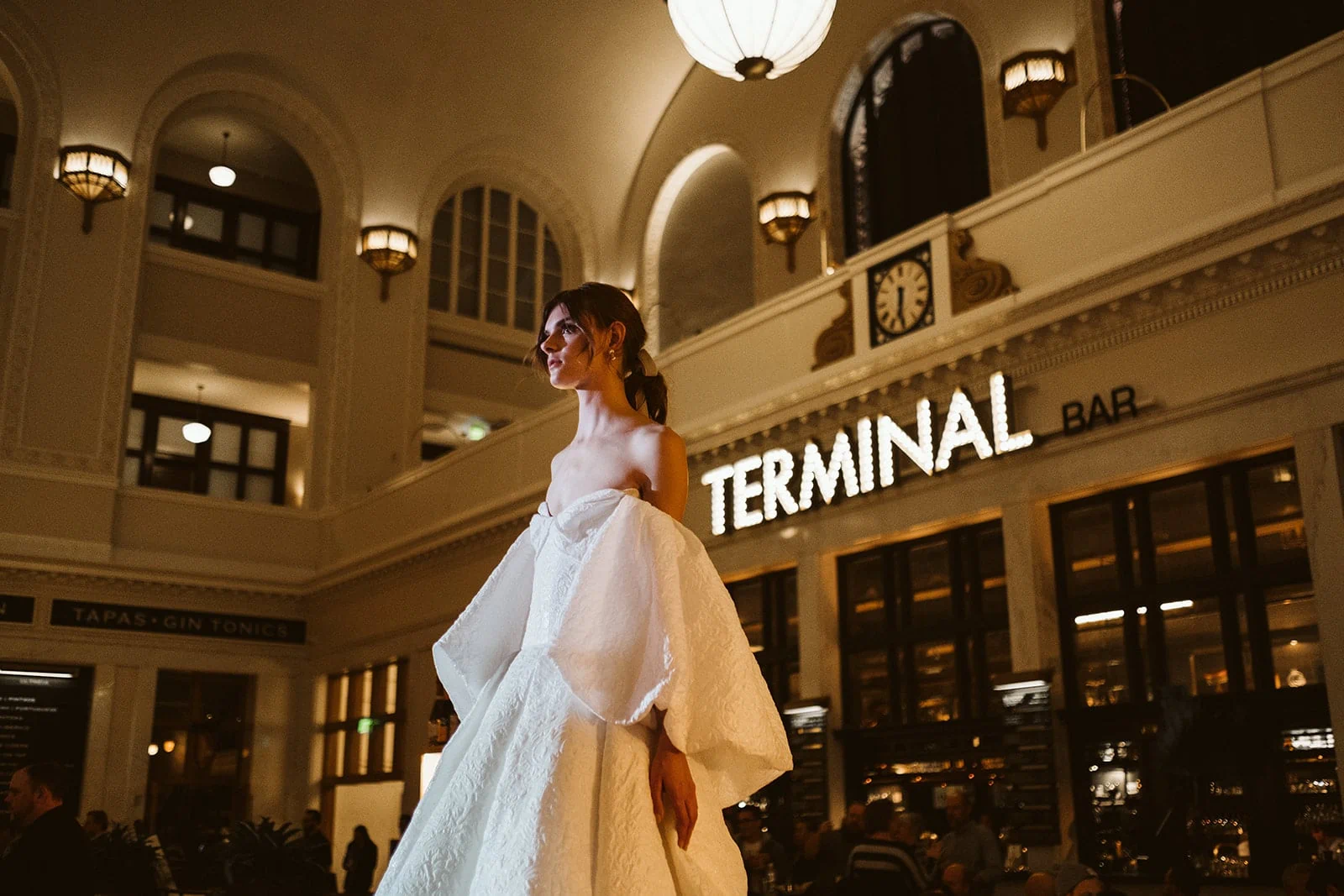 Union Station wedding fashion show with Little White Dress Bridal