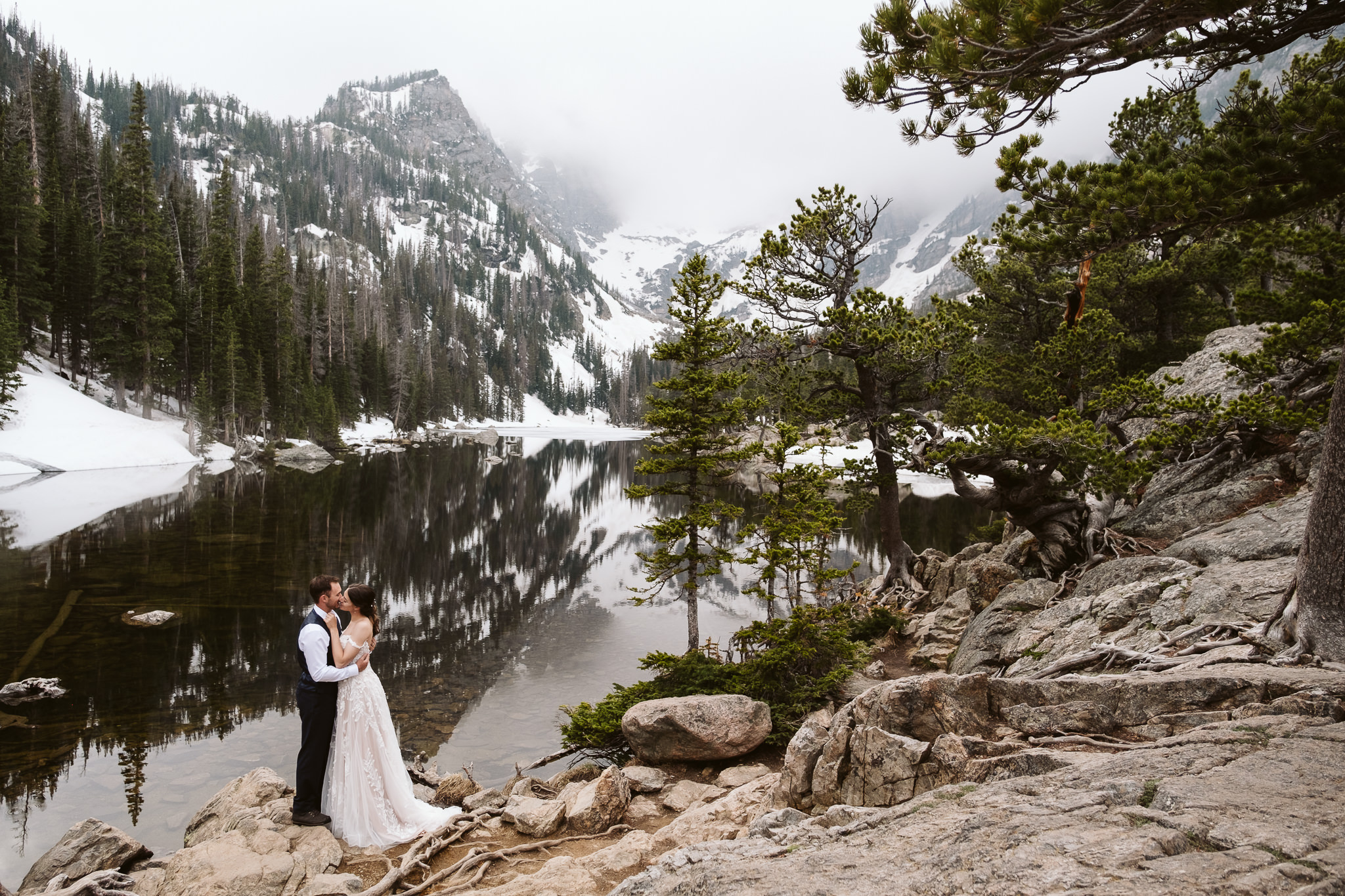Winter Elopement in Rocky Mountain National Park