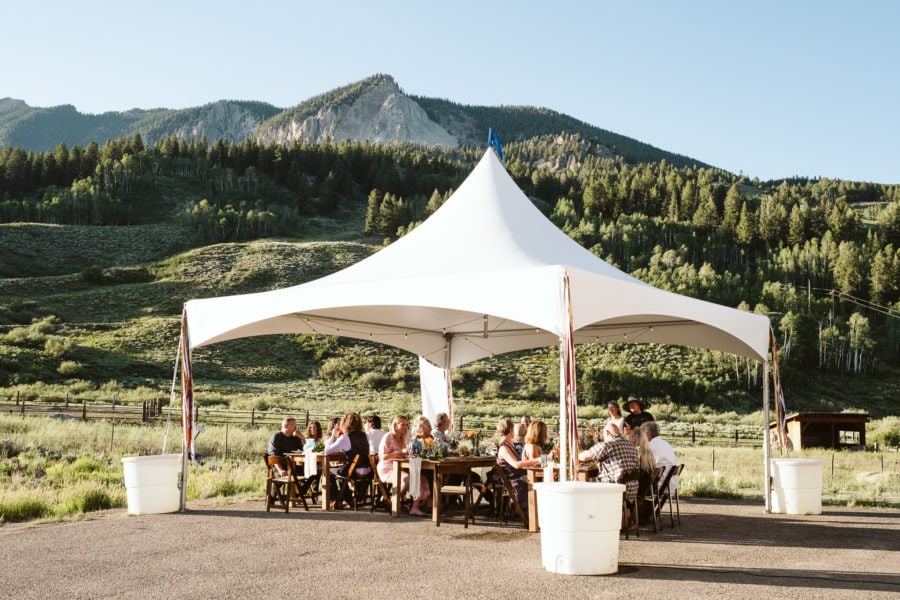 Crested Butte micro-wedding at vacation rental
