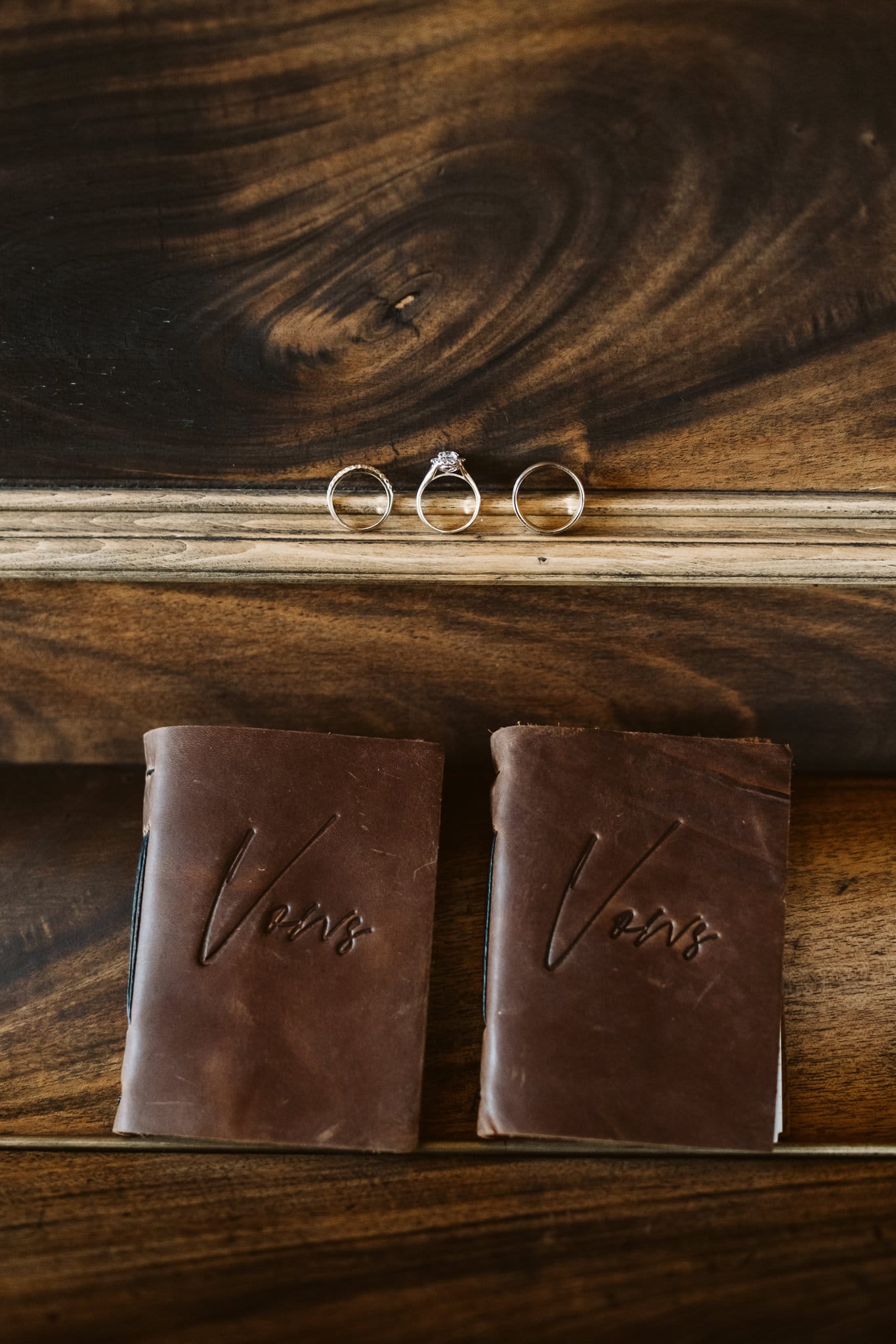 Leather vow books