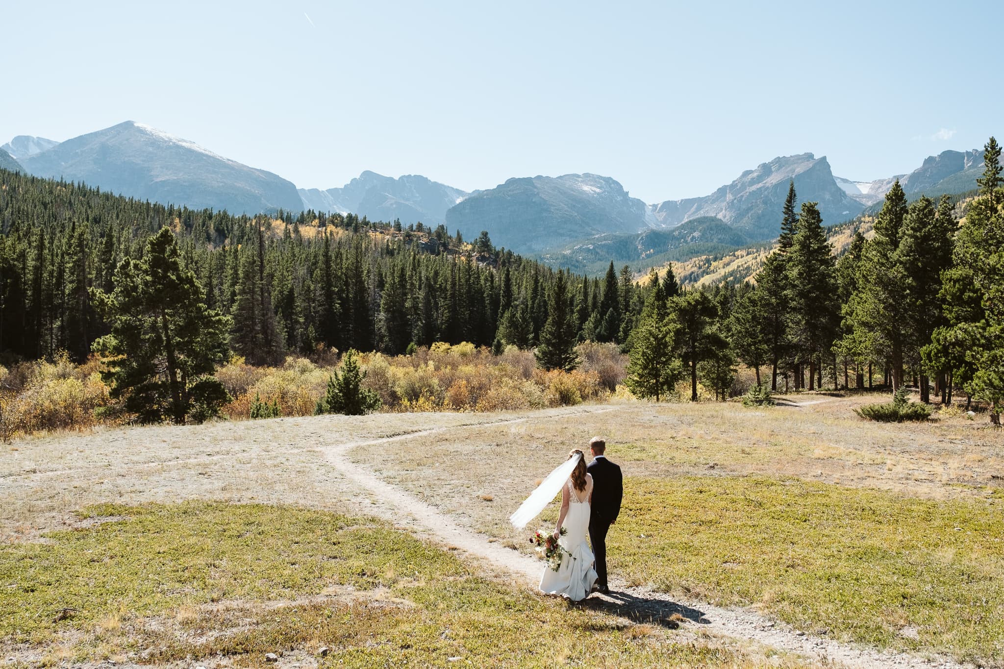Micro-wedding in Estes Park, Colorado
