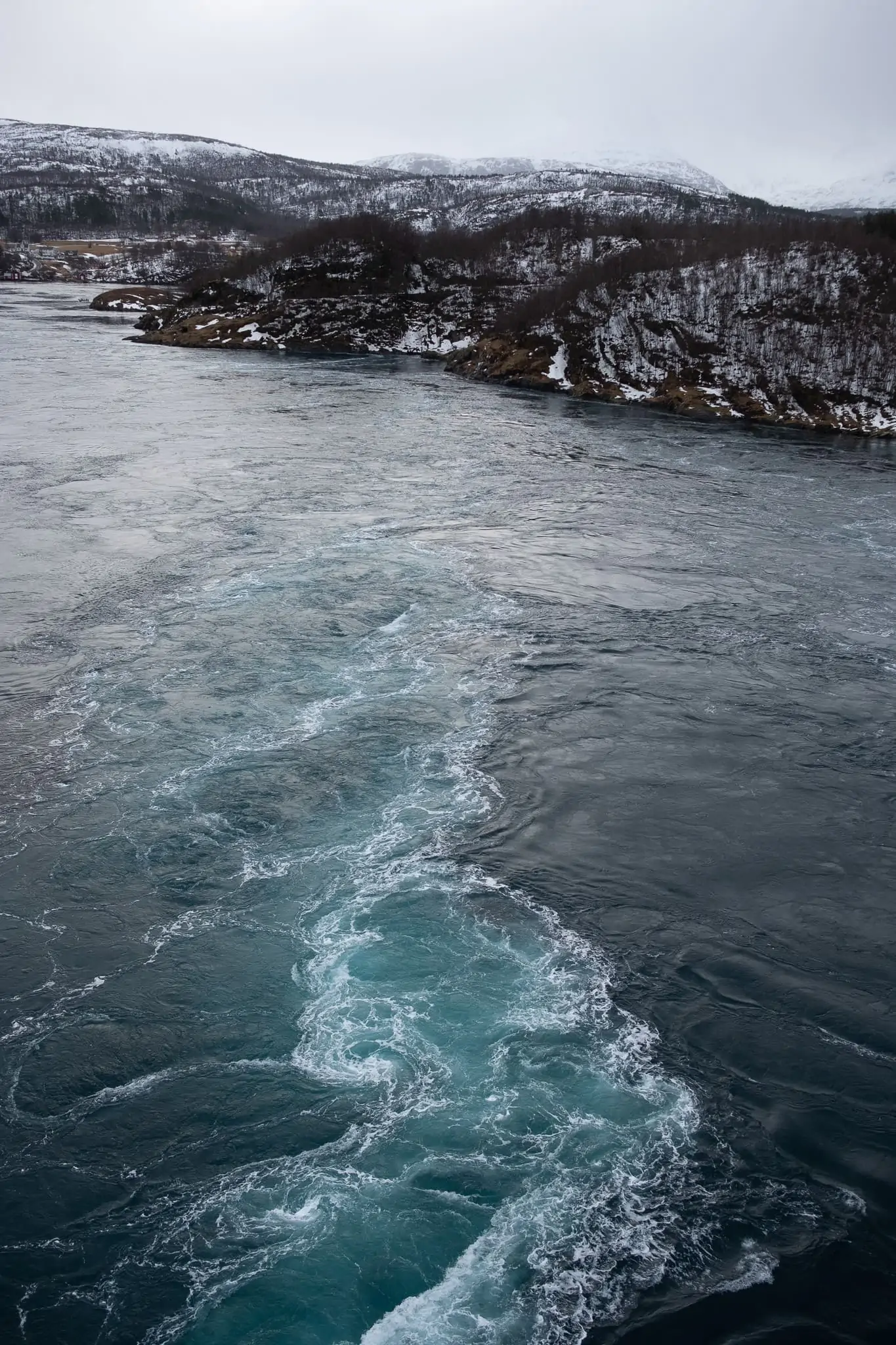 Saltstraumen tidal current in Norway