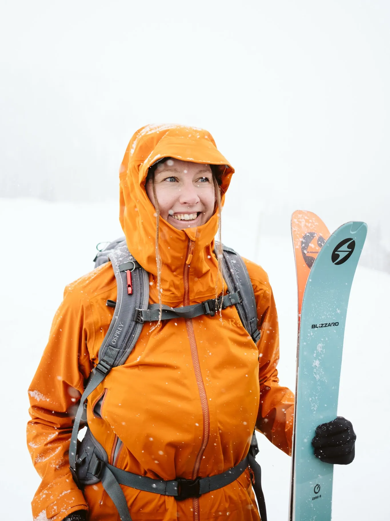 Nina Larsen Reed skiing 