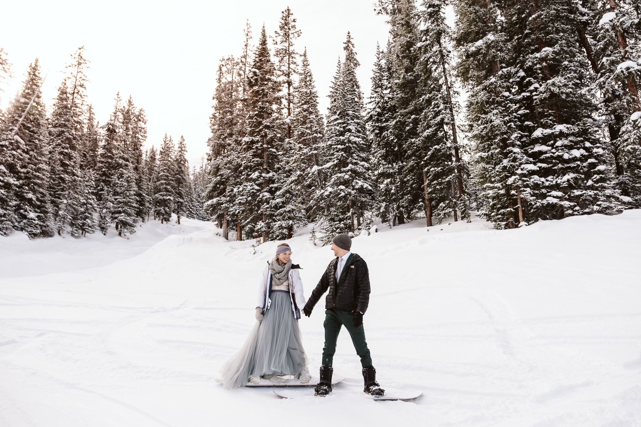 Snowboarding elopement in Colorado