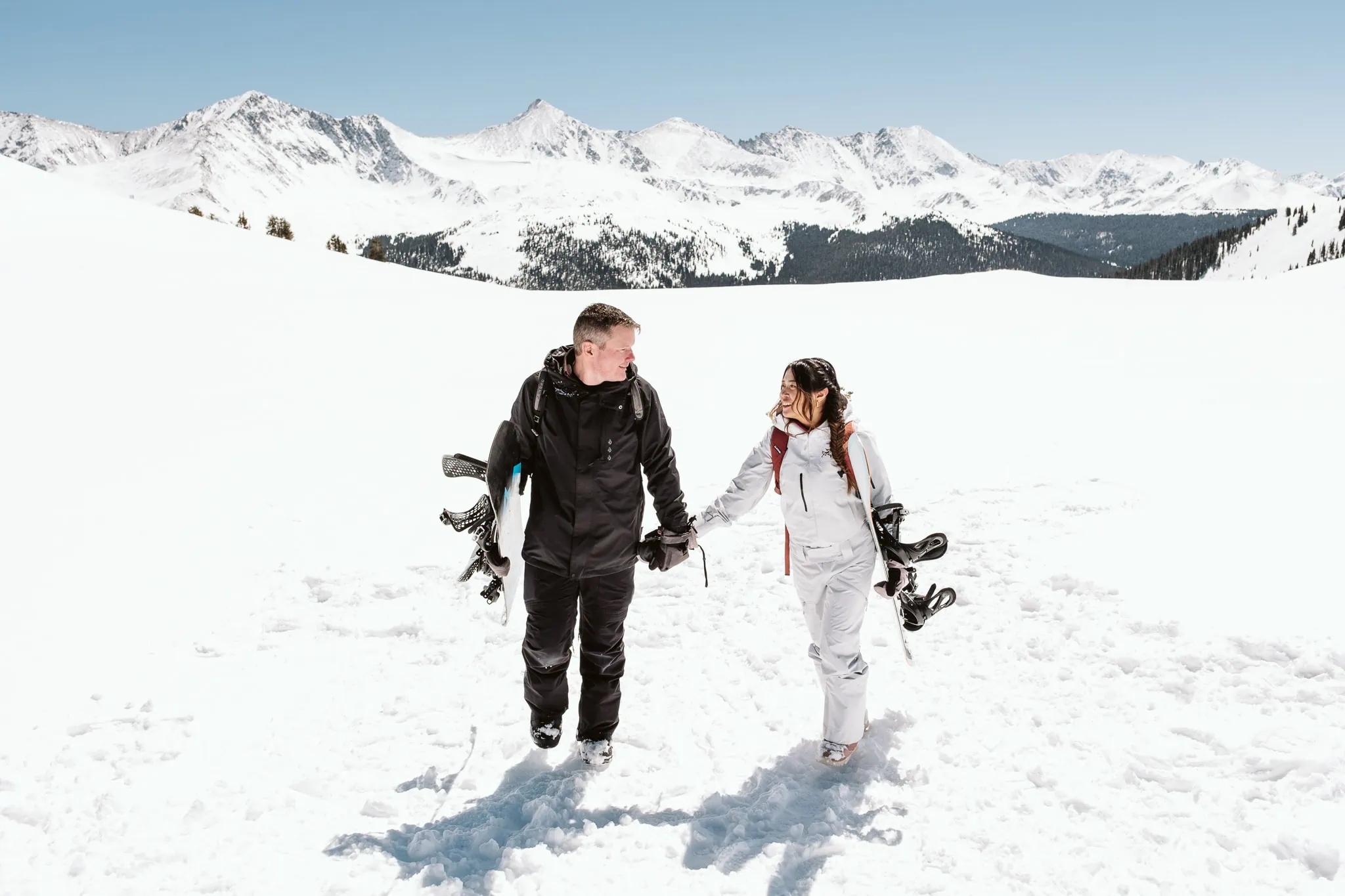 Snowboarding elopement in Colorado
