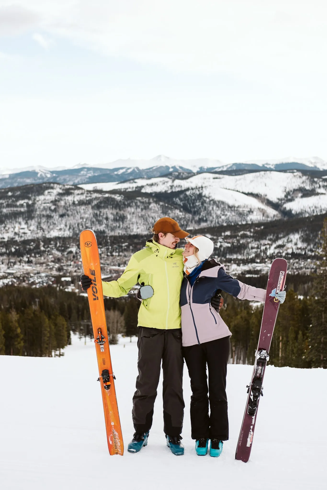 Engagement photos at Breckenridge Ski Resort