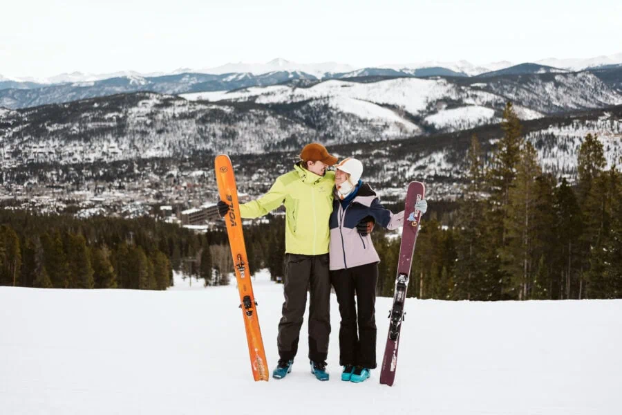 Kylie + Kyle’s Uphill Skiing Session at Breckenridge